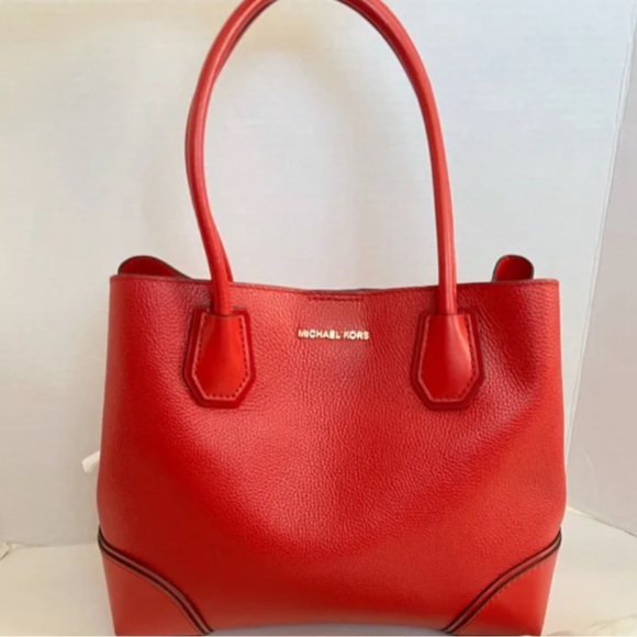 MICHAEL MICHAEL KORS Mercer Gallery Bright Red Medium Bag - Picture 4 of 14